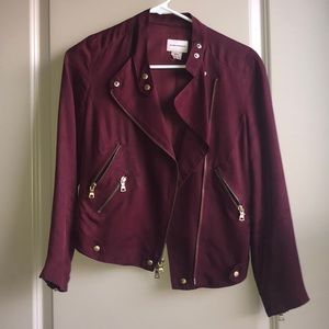 Club Monaco Silk Moto Jacket
